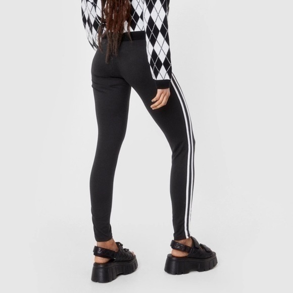 Nasty Gal Stripe High Waisted Leggings size Medium - Picture 6 of 12